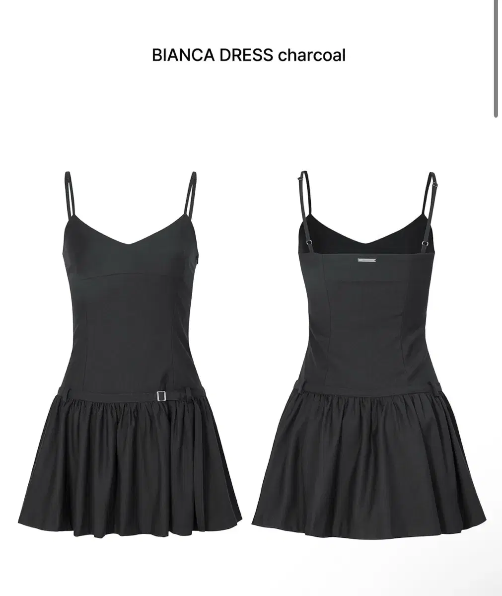 페인오어플레져 비앙카 드레스 원피스 차콜 bianca dress